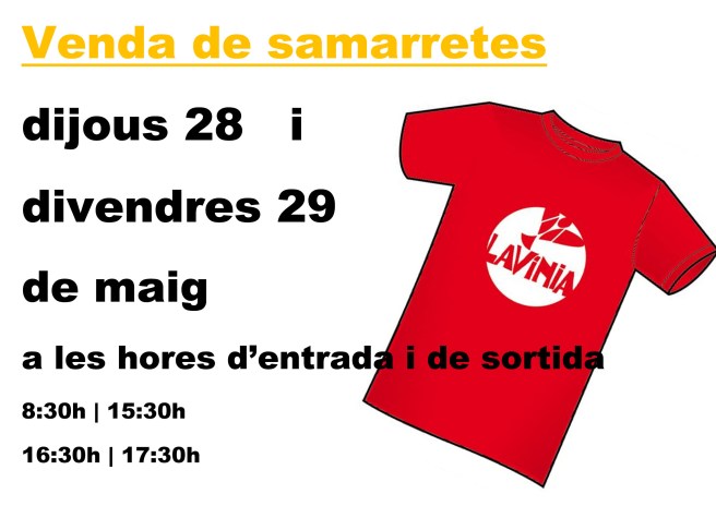 cartell venda samarretes